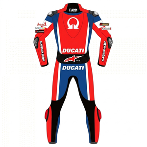 Traje de Carreras Danilo Petrucci MotoCP, Traje de Cuero Completo Premium de Una Pieza para Pista con Deslizadores, Mono/Traje con Certificación CE Nivel 2 - Product Image 2