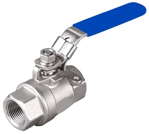 Válvula de bola de 2 pulgadas, 2 piezas, de acero inoxidable y acero al carbono CF8 CF8M, con extremos roscados, manual, OEM - Product Image 1