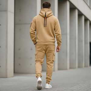 <b>Men's</b> Casual Hoodie Jogger Set Two Piece Tracksuit Pullover Sweatshirt Drawstring <b>Pants</b> Athletic <b>Lounge</b> Streetwear Breathable - Product Image 3
