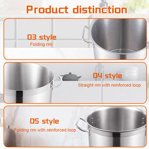 Casserole isotherme à double paroi en acier inoxydable de haute qualité avec poignée légère pour servir les roti, les chapatis et les currys - Product Image 2
