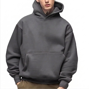 Sudadera con Capucha Extra Grande para Hombre, 100% Algodón Grueso, Superventas, con Logotipo Personalizado Bordado, Hombros Caídos, Sudadera de Invierno para Hombre - Product Image 4