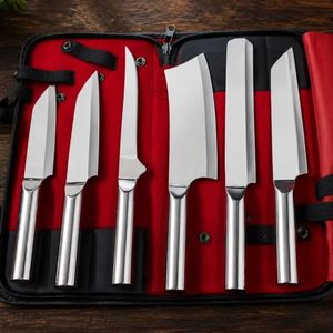 Ensemble de couteaux de cuisine multi-usages avec poignées confortables pour trancher, hacher et couper en dés, cuisine professionnelle - Product Image 1