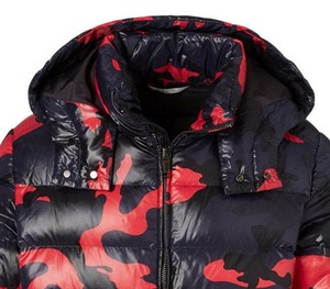 Chaqueta Acolchada con Capucha de Camuflaje para Hombre, Invierno, Cortavientos, con Cierre, Informal, Gruesa, de Poliéster, Corte Regular - Product Image 6