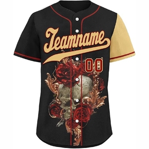 Maillot de baseball sublimé tendance avec design d'équipe professionnel pour hommes et jeunes joueurs - Product Image 1