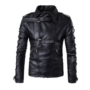 Veste en cuir de mouton vintage pour homme, style course, avec logo personnalisé, fermetures éclair, réversible, respirante, hiver, service OEM disponible - Product Image 1