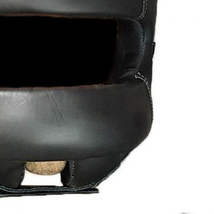 RTS Wholesale Price Pu Leather MMA Head Guard With Face <b>Shield</b> <b>Kick</b> Boxing Full Face Protector Muay Thai Head Guard AI-HG-39 - Product Image 6