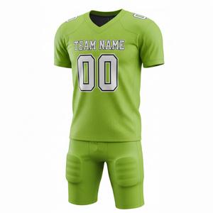 Uniforme de fútbol americano personalizado con diseño profesional, paneles laterales de spandex y costuras en twill, para entrenamiento escolar. - Product Image 2