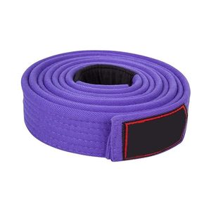 Cinturón de Jiu Jitsu Profesional Enrollado Color Morado, Cinturón de Rango de Jiu Jitsu, Accesorio de Artes Marciales de Algodón con Múltiples Costuras, Venta al Por Mayor - Product Image 3