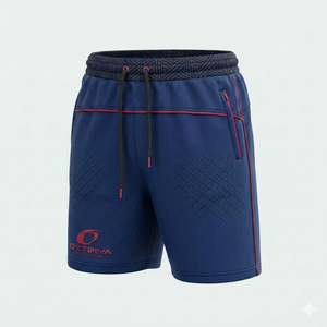 Shorts de sport pour hommes avec poches avant, respirants, 100 % coton, impression numérique, détection par aiguille, motif uni, légers, service OEM - Product Image 5