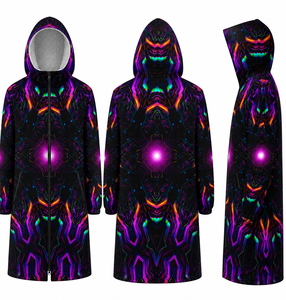 Unisex Quality Custom Logo Swim Parka <b>Jacket</b> Warm Fleece Lining Waterproof Swimming Coat Wholesale Swim Parka <b>Jacket</b> Quick Dry - Product Image 4