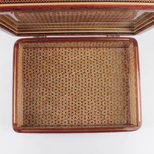 Handmade Custom Pattern Wooden Enamel <b>Storage</b> Box Jewelry Organizer Geometric Design Home Office Decorative Box By UO INDIA - Product Image 6