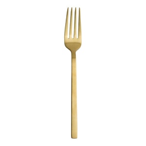 Offre spéciale Fourchette à dîner en or mat de qualité supérieure Fourchette en acier inoxydable au design élégant et élégant pour table à manger de luxe en provenance d'Inde - Product Image 1