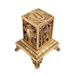 เตาโลหะทำมือสำหรับใช้ทางศาสนา ดีไซน์เป็นมิตรกับสิ่งแวดล้อม ฐานมั่นคง ผลิตในอินเดีย - Product Image 6