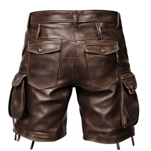 Pantalones Cortos de Cuero de Diseño Moderno, Calidad Premium, Talla Personalizada, Venta al Por Mayor, Nueva Llegada, MOQ Bajo, Para Hombre - Product Image 2