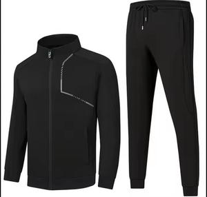 2026 Custom men's casual solid color winter two-piece <b>jumpers</b>, hoodies, and sweatpants - Product Image 3