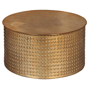 Elegant Designer Coffee <b>Table</b> with Natural Marble Top and Handcrafted <b>Iron</b> Frame - Product Image 3
