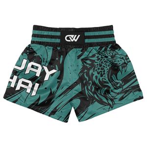 Conjunto de Pantalones Cortos de Jiu Jitsu y Muay Thai con Logotipo Sublimado Personalizado OEM/ODM, Mangas Cortas, Fibra de Spandex/Poliéster, Transpirable y Elástico - Product Image 3