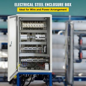 Armadio Elettrico in Acciaio NEMA 4X 20 X 12 X 10 Piedi IP67 Impermeabile e Antipolvere per Uso Esterno/Interno - Product Image 5