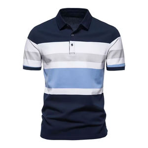 Chemise polo homme en tissu doux, style décontracté et relaxant, vêtement léger et respirant, confort premium, tenue décontractée. - Product Image 3