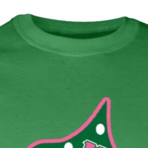 Women Green <b>Long</b> <b>Sleeve</b> <b>Christmas</b> Tree Embroidery Shirt Crew Neck Casual Holiday <b>Top</b> Fashion Apparel Wholesale Clothing - Product Image 4