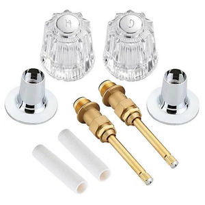RKB0020 Brass Cylindrical Bathtub <b>Shower</b> Knobs Wall-Mounted Contemporary Design Electroplated Finish Bathroom P.P Verve Easy - Product Image 1