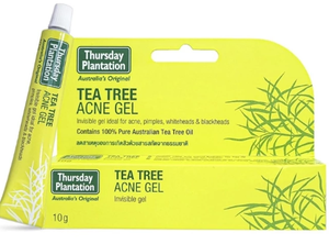 Gel Traitant Anti-Acné Thursday Plantation Tea Tree 10g – Gel Invisible pour les Points Noirs et Boutons – 100% Huile d'Arbre à Thé Pure d'Australie – Boîte - Product Image 1