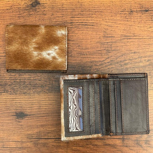 Mayorista Personalizar Cartera de Cuero de Alta Calidad RFID Bifold Tarjetero de Cuero Genuino Tarjetero para Efectivo Monedero Unisex - Product Image 6