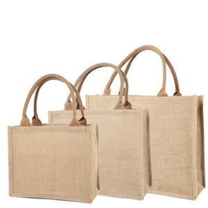 Burlap Drawstring Gift <b>Bags</b> Medium Size Natural Jute Pouches with <b>String</b> Closure for Packaging and Presents - Product Image 4