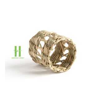 Top Selling Eco-Friendly Round Rattan Charger <b>Plates</b> Boho Wicker Napkin <b>Rings</b> Woven Placemat for Table Decoration From HNH CRAFT - Product Image 3