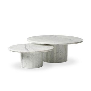 Latest Oval Marble Coffee <b>Table</b> With Pillar <b>Legs</b> Luxury Center <b>Table</b> For Living Room Furniture Design - Product Image 4