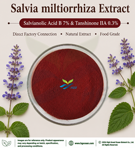 HGO Factory Direct Supply Extrait de salvia miltiorrhiza naturel pur (qualité alimentaire) Acide salvianolique B 7% Tanshinone IIA 0.3% - Product Image 1