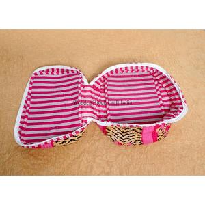 New Arrival Wholesale Handcrafted TIGER printed Pure 100% Cotton Vanity Set Traveling Makeup Bag Cosmetic Organizer - Product Image 5