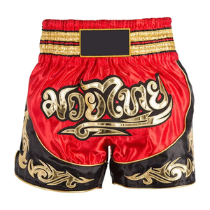Shorts de boxe Muay Thai imprimés sur mesure, légers, à séchage rapide, couleurs dégradées, satin/polyester/coton - Product Image 3
