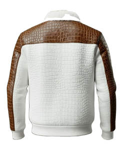 Chaqueta de Motociclista de Cuero Genuino de Oveja con Cuello Vuelto, Estilo Biker de Lujo para Hombre, Diseño Exclusivo, Venta al por Mayor, OEM Personalizado, Colección Otoño - Product Image 3