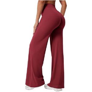 Pantalones de yoga de cintura alta para mujer al por mayor, de pierna ancha, corte acampanado, deportivos, extrasuaves, para gimnasio y fitness - Product Image 3