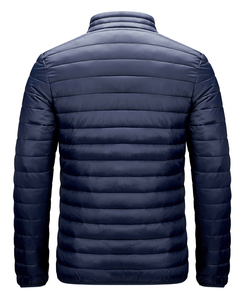 Unisex Hooded Quilted Puffer Jacket 100% Nylon Stand Collar Thick <b>Warm</b> Insulated Outdoor Winter Coat Hiking Travel Casual Wear - Product Image 6