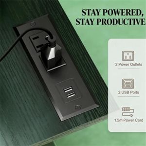 Scrivania Nera per Computer da Ufficio e Studio per Uso in Spazi Verticali - Product Image 2