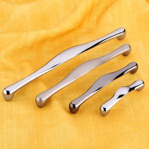Cabinet Wardrobe Door Handle Bright Chrome Drawer Shoe Cabinet Gold Furniture <b>Pull</b> Handle - Product Image 1