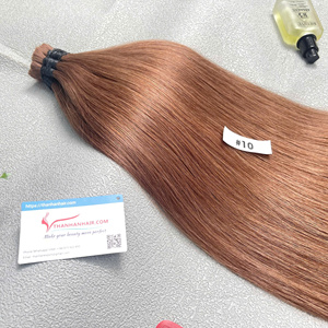 Producto superior, extensiones de cabello humano virgen 100%, cabello a granel liso natural crudo, paquete de encaje de estilo a granel de alta calidad en pulgadas - Product Image 6