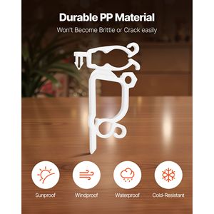 Confezione da 200 Clip Impermeabili per Luci Natalizie, Ganci per Illuminazione Esterna per Tegole e Grondaie, Decorazioni C3 C4 - Product Image 5