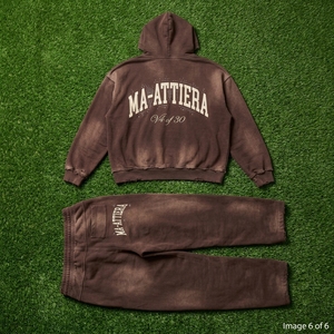 Ensemble de survêtement Ma-Attiera pour femme, sweat à capuche oversize en polaire et pantalon de jogging décontracté, style streetwear ample et long - Product Image 6