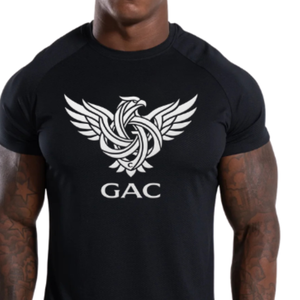 T-shirt de sport pour homme, coupe athlétique, compression, séchage rapide, respirant, col rond, manches courtes, écologique, pour la gym, la course à pied - Product Image 6