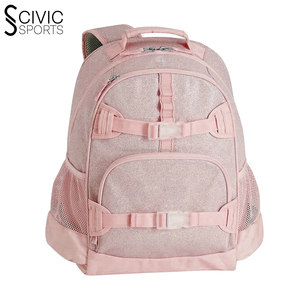 Mochila de porristas para estudiantes con forro de poliéster con patrón de paneles brillantes con marco interno para viajes - Product Image 1
