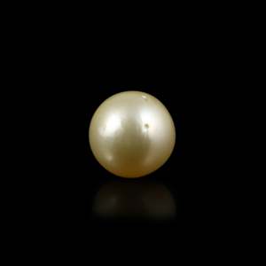 Perle dorée lâche de 6,95 carats, pierre précieuse de luxe pour bijoux fins - Product Image 1