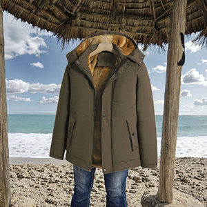 Custom Men’s Winter Parka Puffer Jacket Wholesale Outdoor Warm Utility <b>Bubble</b> <b>Coat</b> Casual Style Woven Fleece Hoodie Durable - Product Image 3
