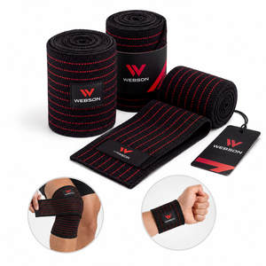 Attelle de Genou Webson Réglable et Respirante avec Fermeture Auto-agrippante – Protection Professionnelle Antidérapante pour Musculation et Force - Product Image 2