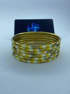 <b>Resin</b> Brass Bangles Wholesale Supplier Handmade Custom OEM Manufacturer Women's Ethnic Party Bangles - Product Image 5