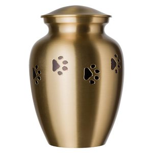 Urnas Funerarias para Mascotas Paws Legacy, para Cenizas de Perros y Gatos, Modelo Raku Horizontal de Latón Grande, en Oferta - Product Image 2