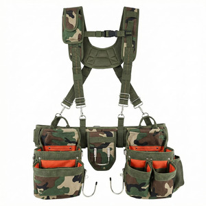 2026 Heavy Duty Carpenter Tool <b>Belt</b> With Suspenders Camouflage Padded <b>Work</b> Gear For Construction Site Use - Product Image 3