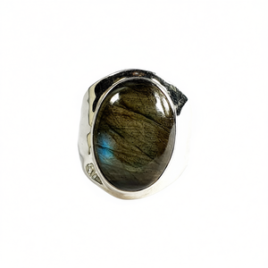 Designer <b>Labradorite</b> Fine <b>Ring</b> 7.7 Grams - Product Image 2